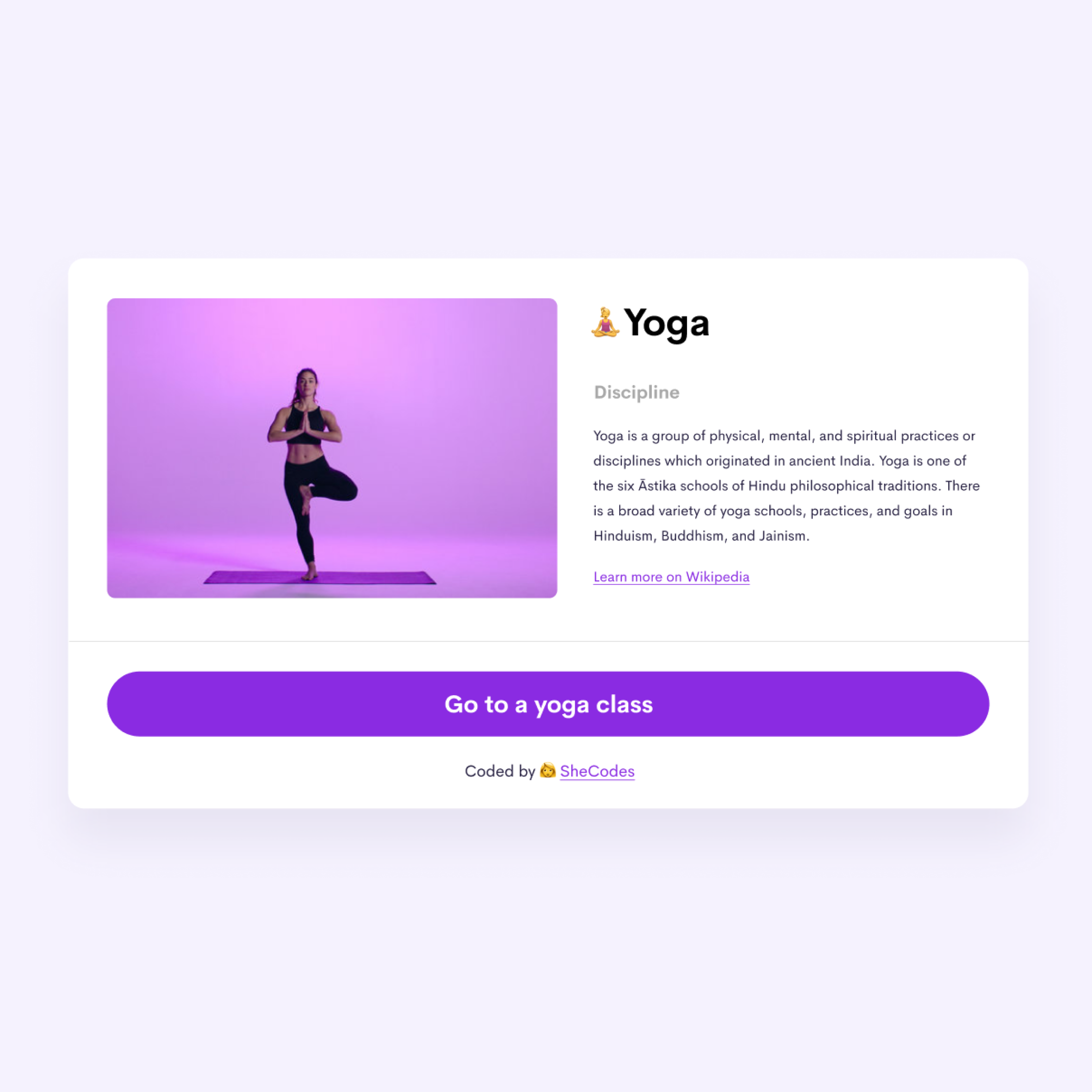 Yoga website